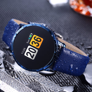 Newwear Q8 0.95 inch OLED Color Screen Blood Pressure Heart Rate Smart Watch for Android iOS