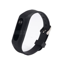 Silicone Solid Color Watch Bracelet for Xiaomi Mi Band 2- BLACK