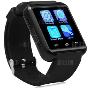 U8 Smart Bluetooth 3.0 Watch Outdoor Sports Smartwatch- BLACK