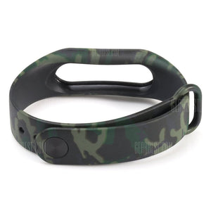 Camouflage Pattern Watch Strap for Xiaomi Mi band 2- GREEN