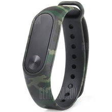 Camouflage Pattern Watch Strap for Xiaomi Mi band 2- GREEN