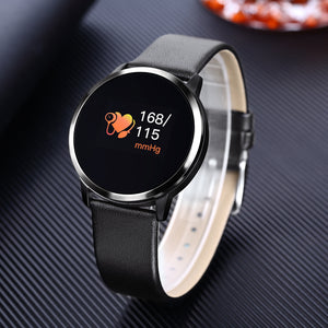 Newwear Q8 0.95 inch OLED Color Screen Blood Pressure Heart Rate Smart Watch for Android iOS